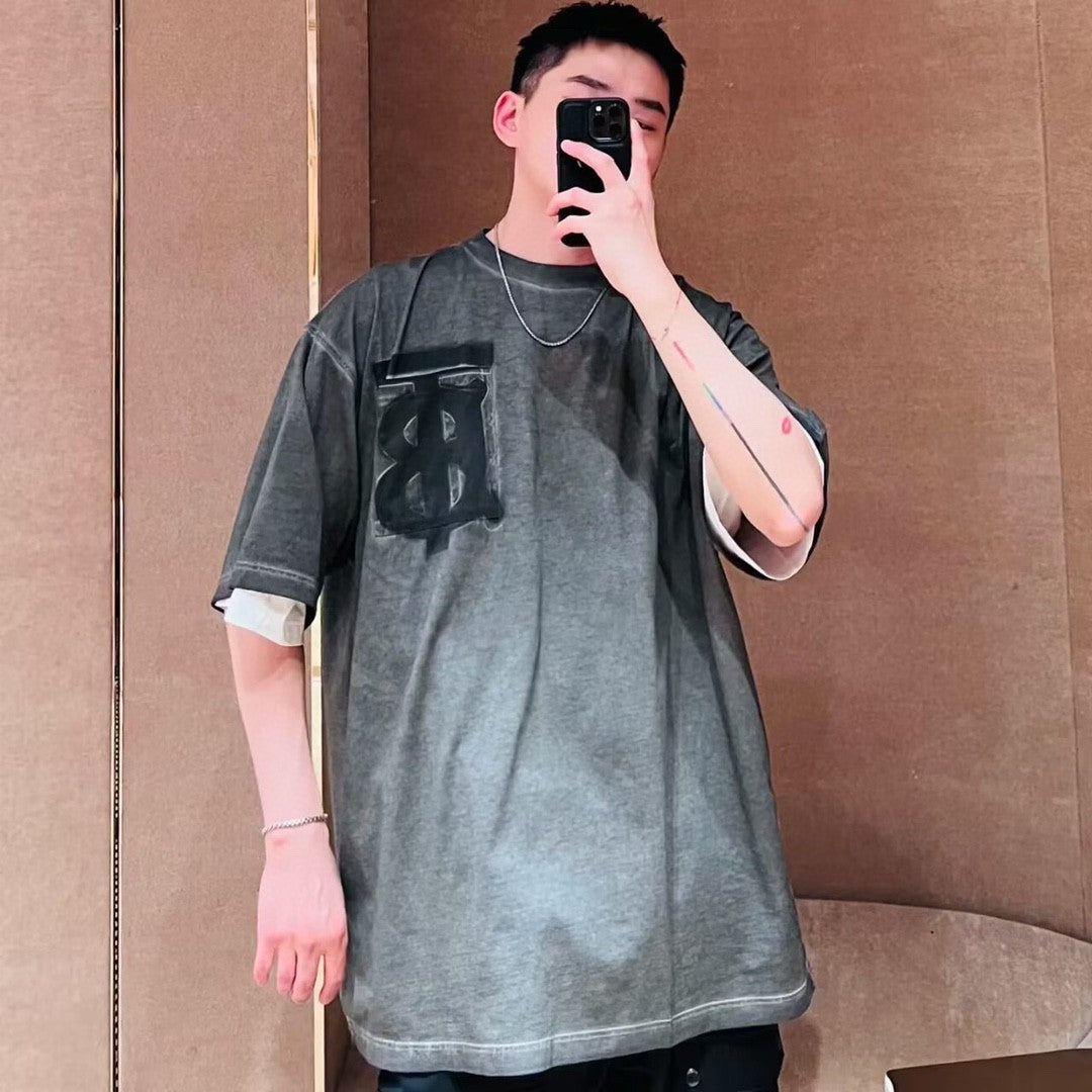 Burberry Grey T-Shirt with Logo - Phantom Kicks