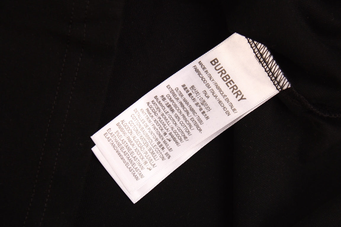 Burberry Check Sleeve T-Shirt (Black) - Phantom Kicks