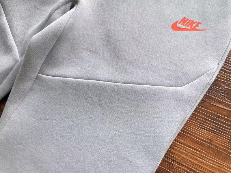 NIKE TECH FLEECE PANTS x WOLF GREY/AQUAMARINE/ORANGE - Phantom Kicks