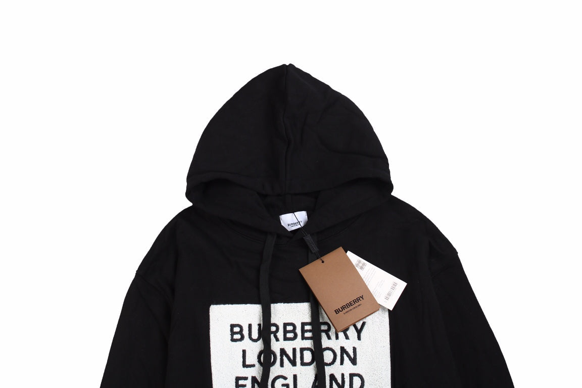 Burberry Black Hoodie with Logo - Phantom Kicks
