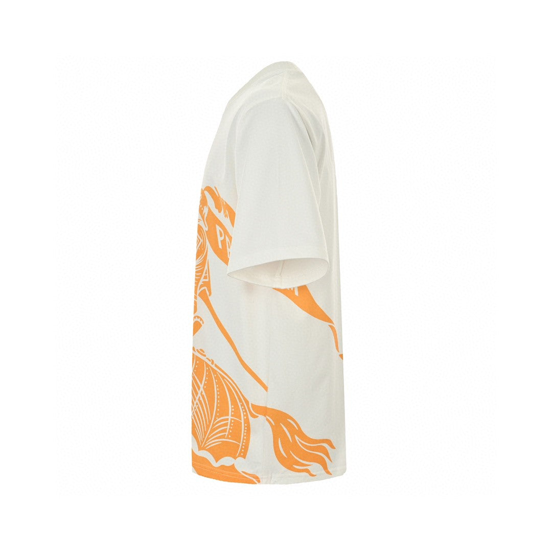 Burberry Knight Print T-Shirt (Cream/Orange) - Phantom Kicks