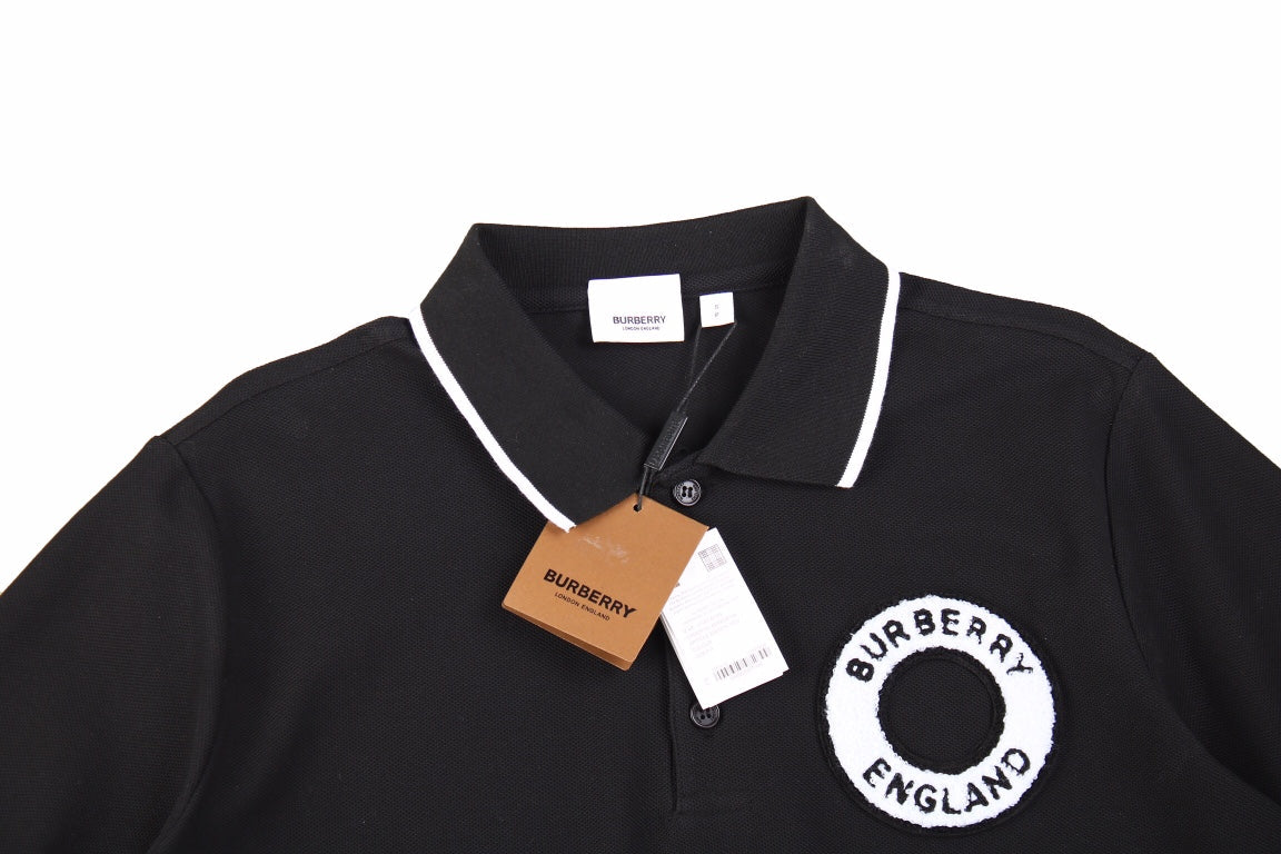 Burberry England Logo Polo Shirt - Black - Phantom Kicks