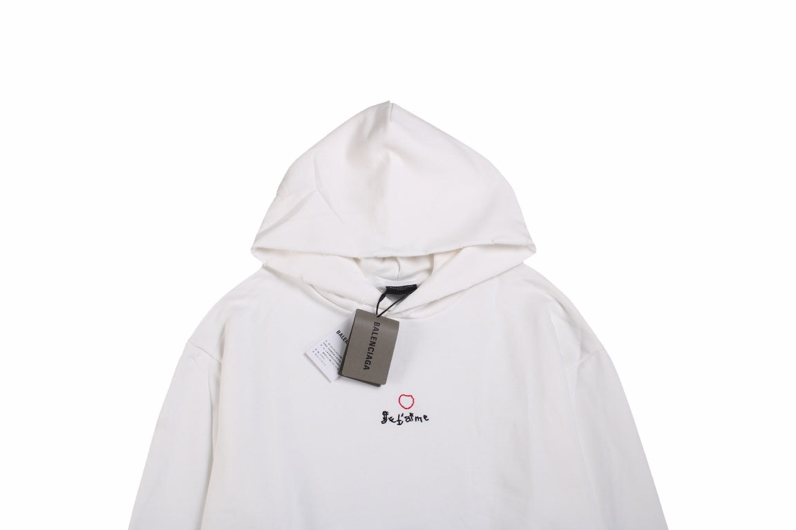 Balenciaga White Be Yourself Hoodie - Phantom Kicks
