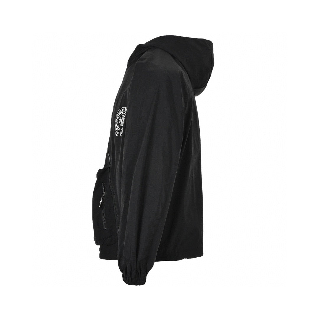 CHROME HEARTS ASYMMETRICAL ZIP HOODIE BLACK - Phantom Kicks