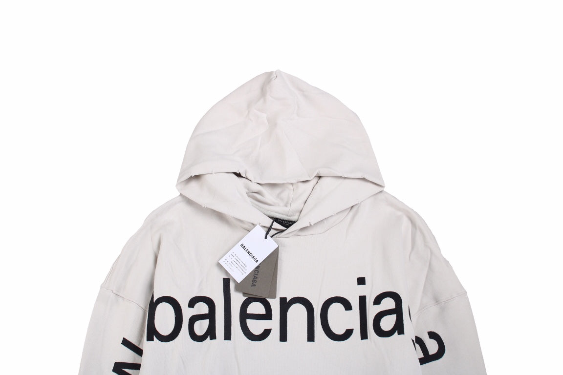 Balenciaga Off-White Oversized Hoodie - Phantom Kicks