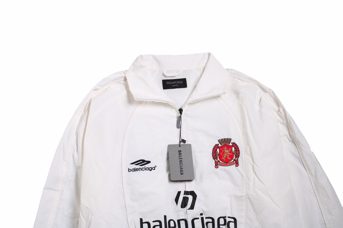 Balenciaga White Zip-Up Track Jacket - Phantom Kicks