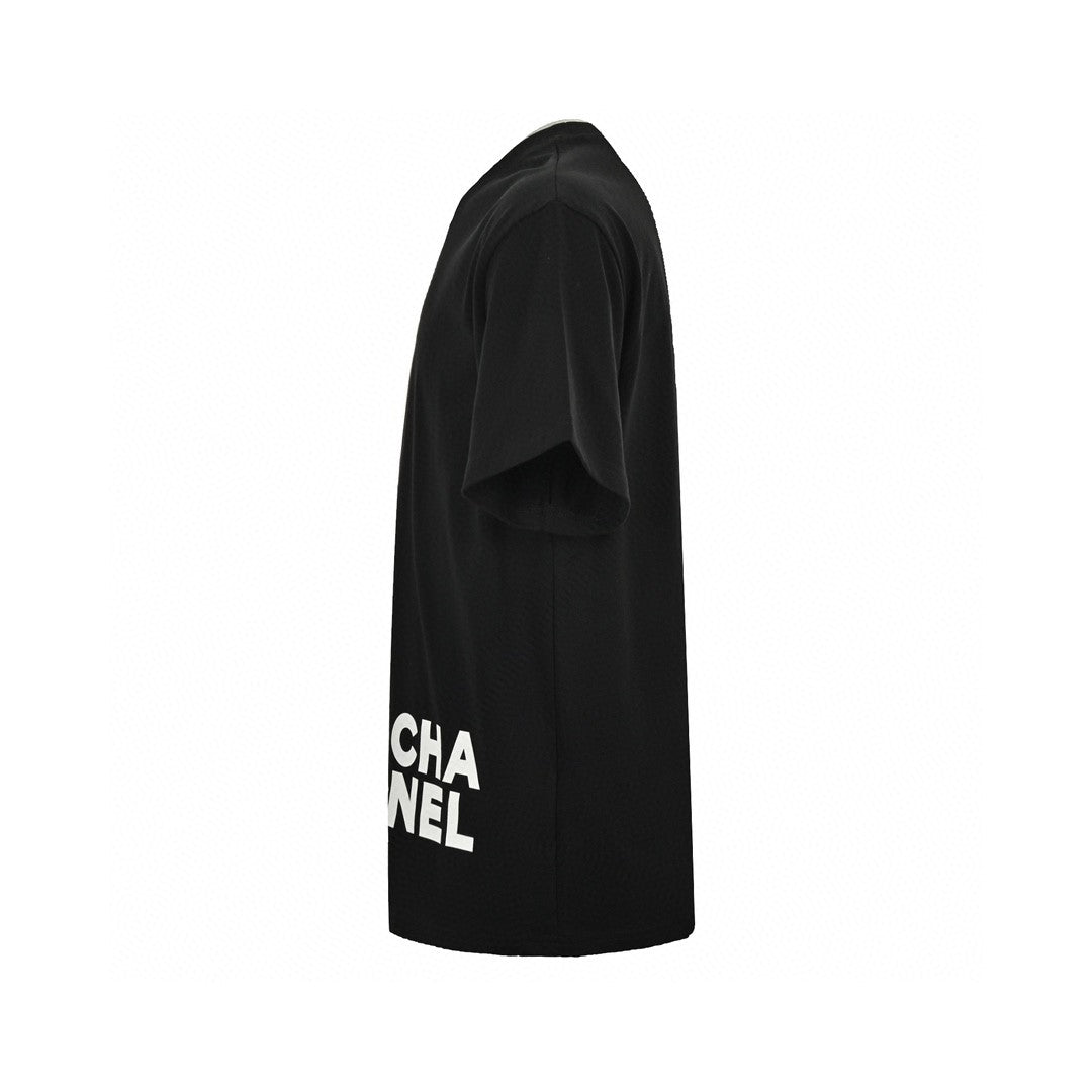Chanel Double C Logo T-Shirt (Black) - Phantom Kicks
