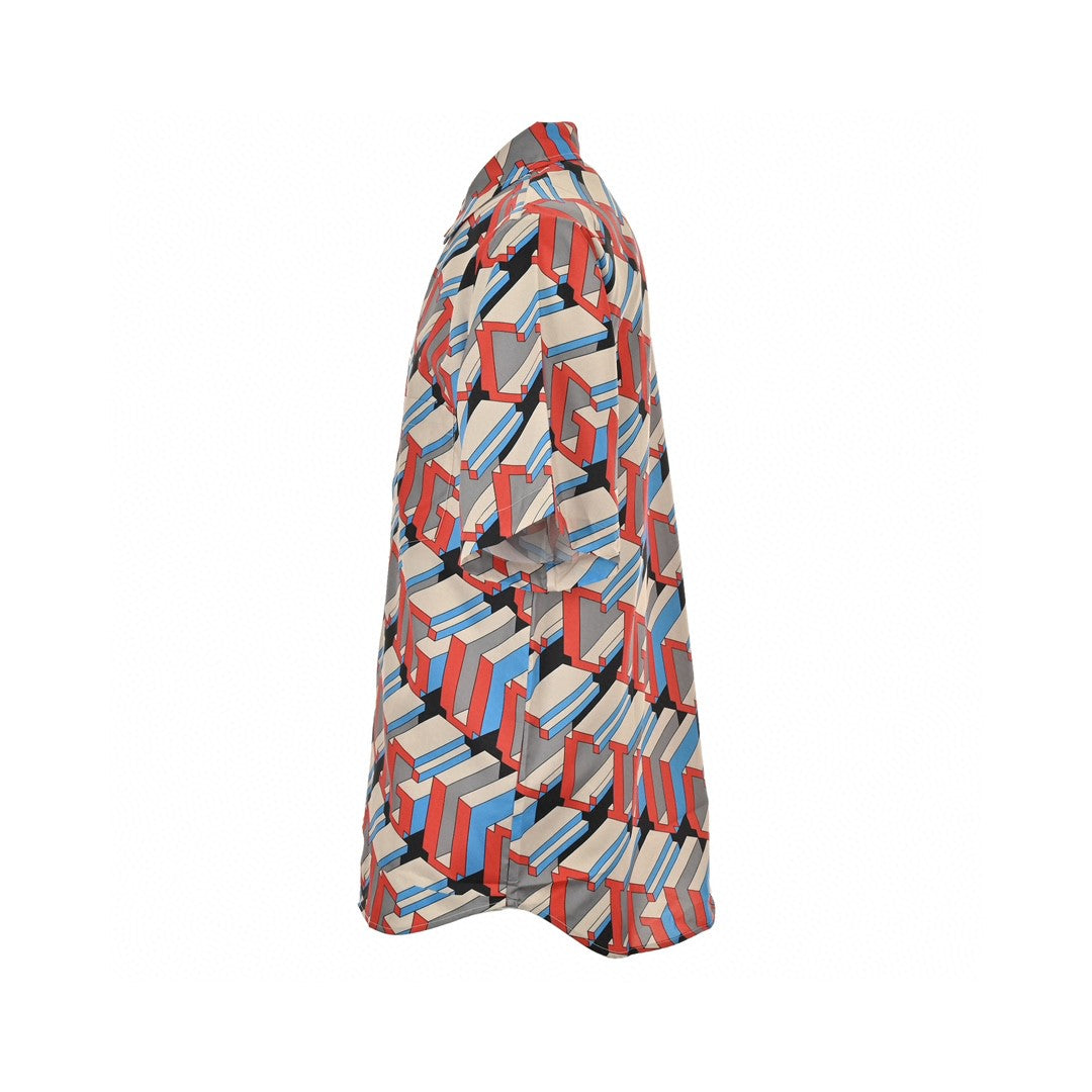 Gucci Geometric Logo Print Shirt - Phantom Kicks