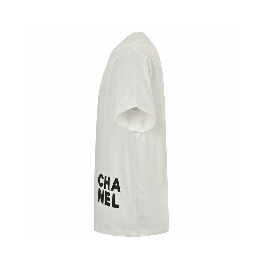 Chanel Double C Logo T-Shirt (White) - Phantom Kicks