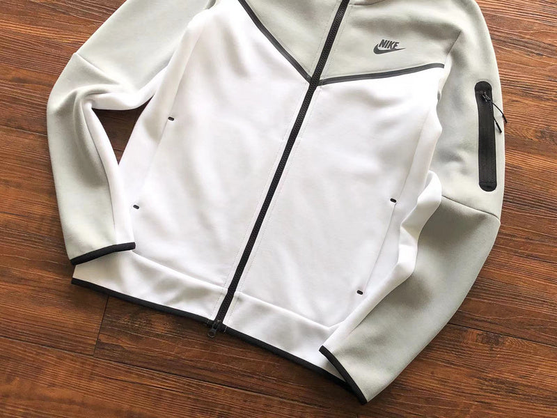 NIKE TECH FLEECE HOODIE x WHITE/GREY - Phantom Kicks