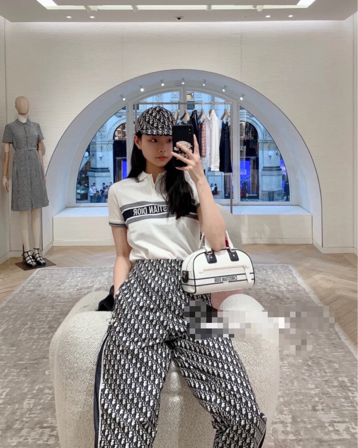 Christian Dior "Striped Logo" Polo Shirt - Phantom Kicks