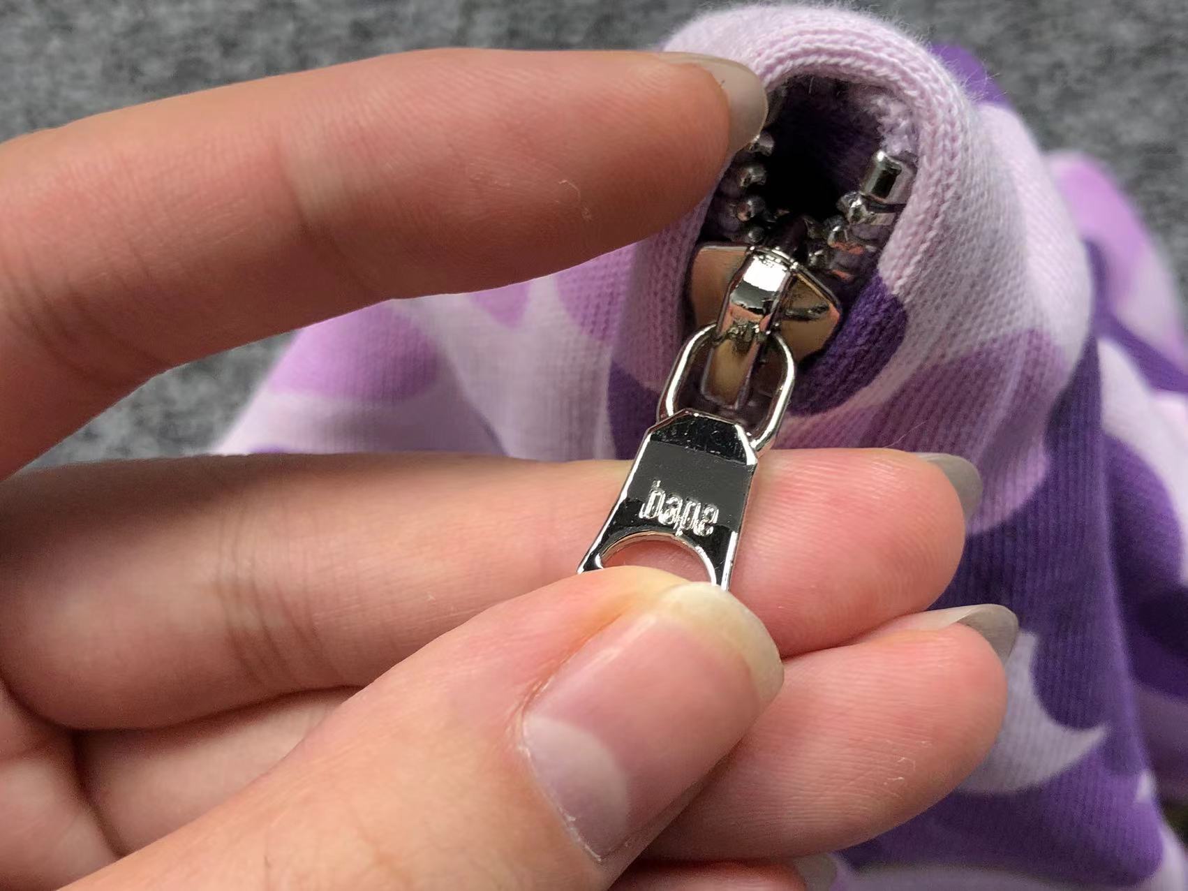 BAPE COLOR CAMO FULL ZIP HOODIE PURPLE - Phantom Kicks