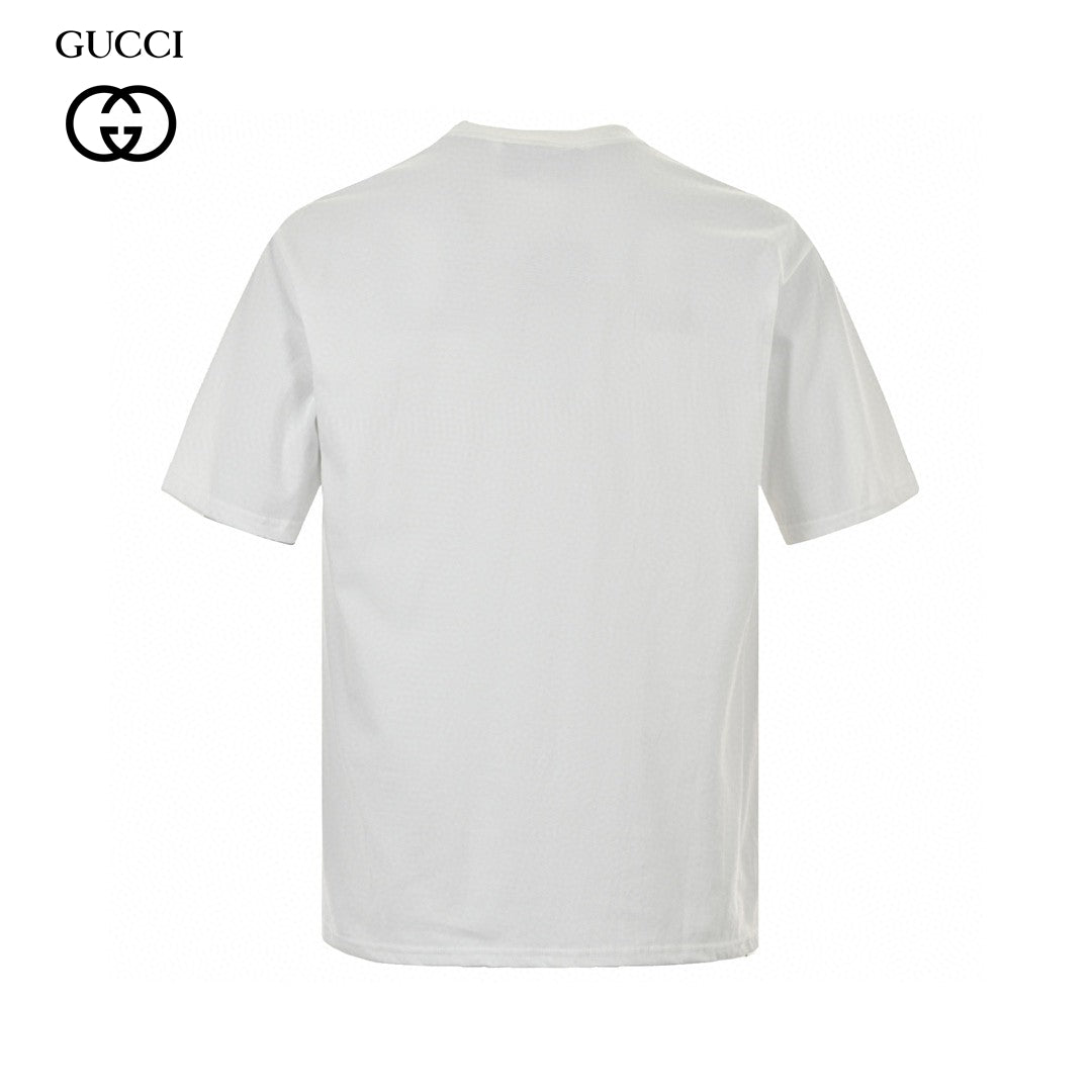 Gucci White T-Shirt with Pink Dinosaur Graphic - Phantom Kicks