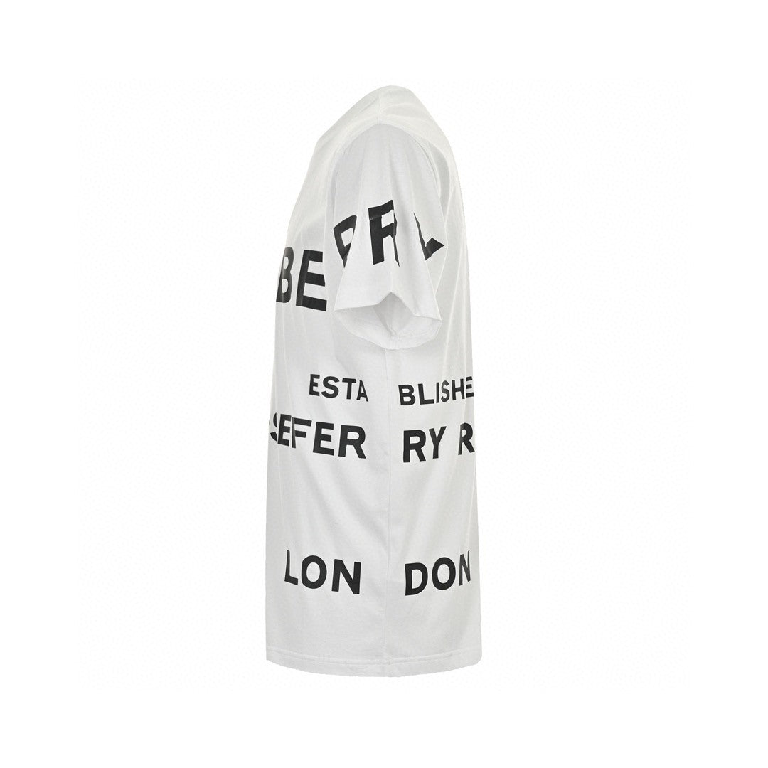 Burberry White T-Shirt with Graphic Text - Phantom Kicks