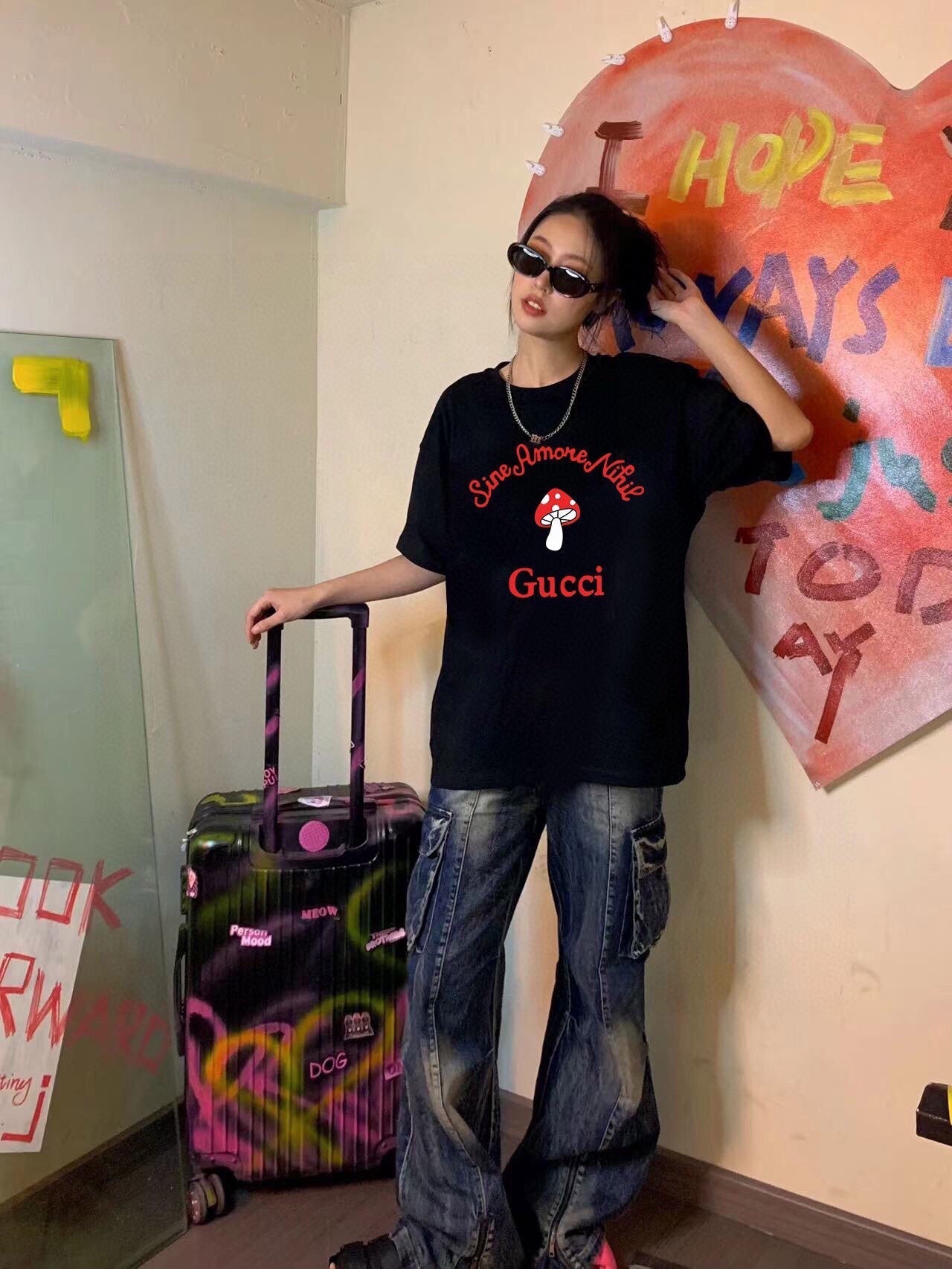 Gucci Mushroom Graphic T-Shirt - Phantom Kicks