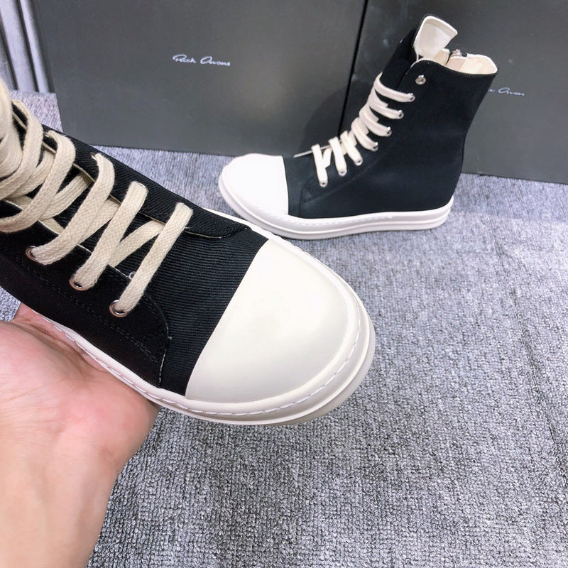 Rick Owens High-Top Canvas Sneakers - Phantom Kicks