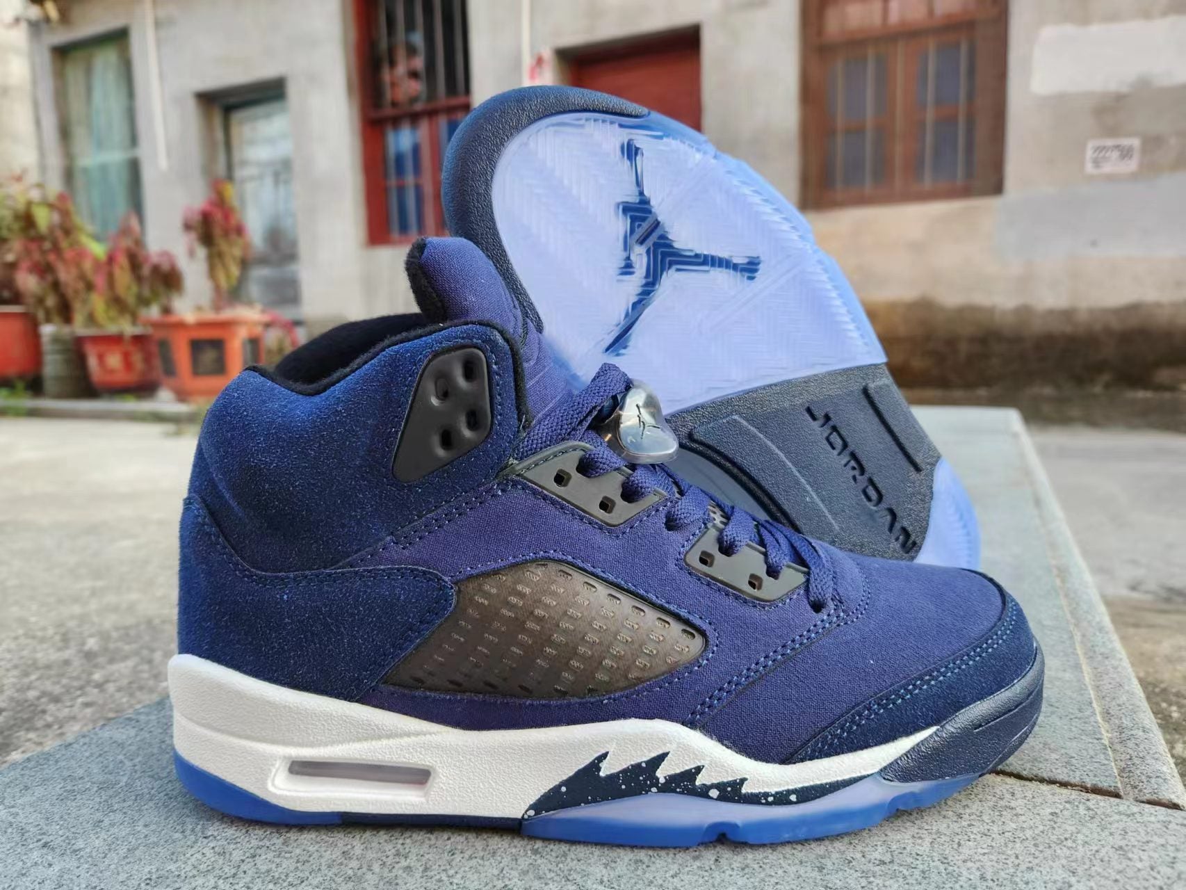 Jordan 5 blue and white - Phantom Kicks