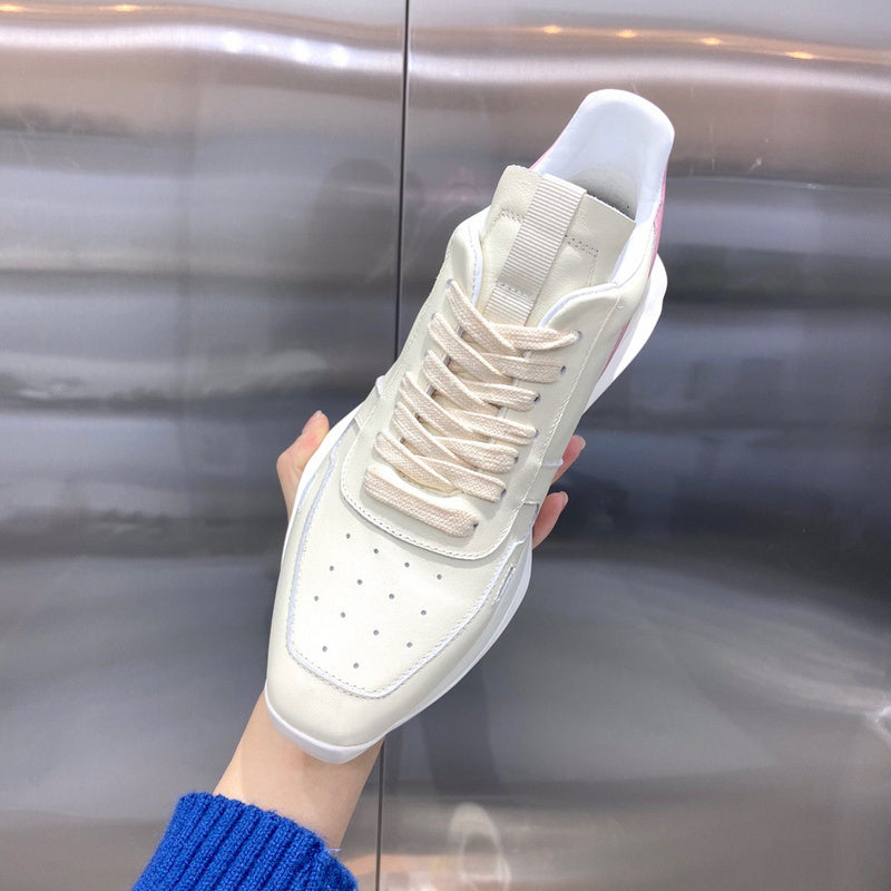 Rick Owens Cream and Pink Low-Top Sneakers - Phantom Kicks