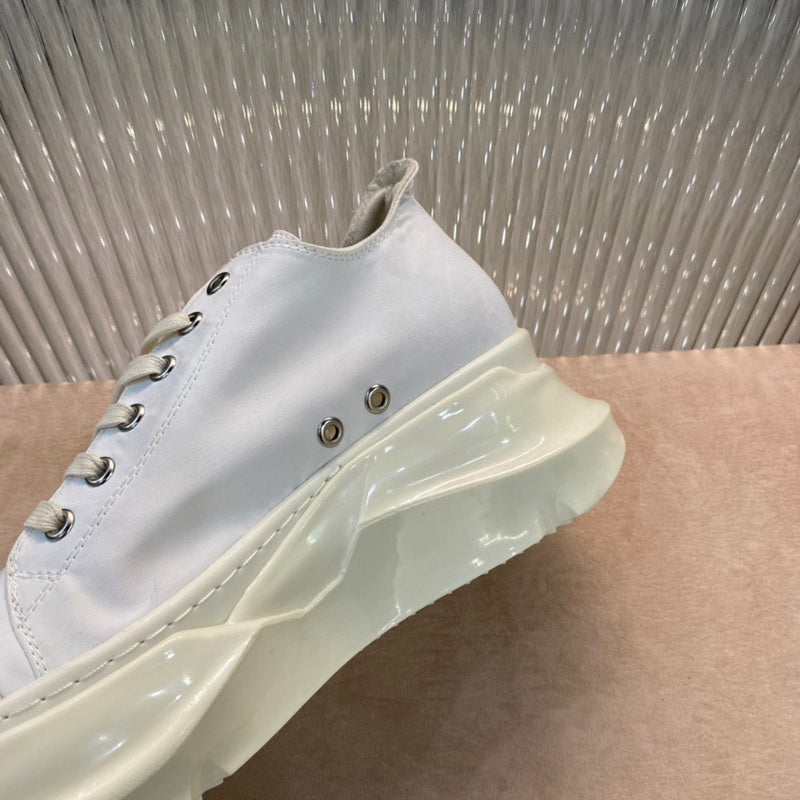 Rick Owens Low-Top Sneakers - All White - Phantom Kicks