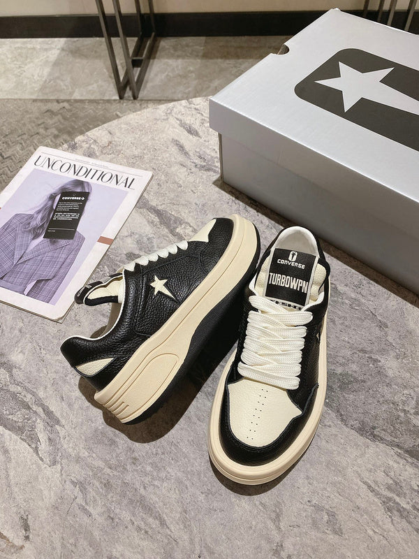 Golden Goose Cream and Black Star Sneakers - Phantom Kicks