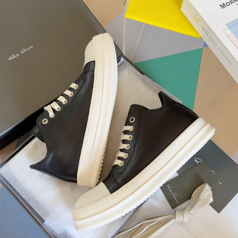 Rick Owens Black Low-Top Sneakers - Phantom Kicks