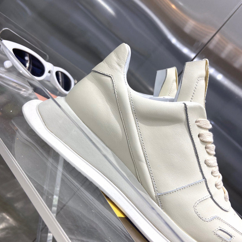 Rick Owens Cream Low-Top Sneakers - Phantom Kicks