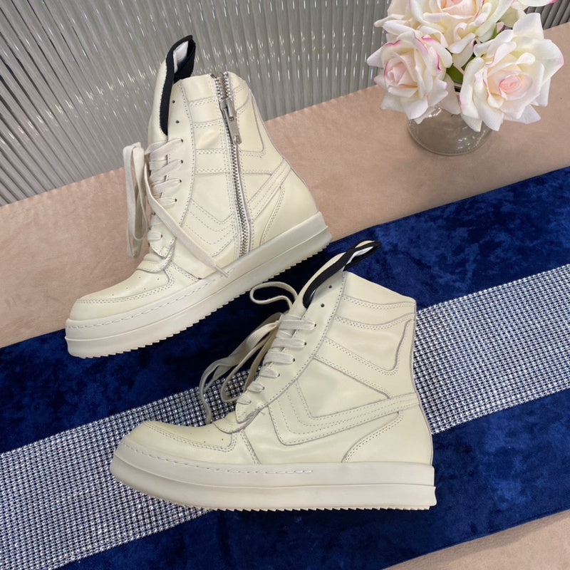 Rick Owens Geobasket Sneakers - Cream - Phantom Kicks