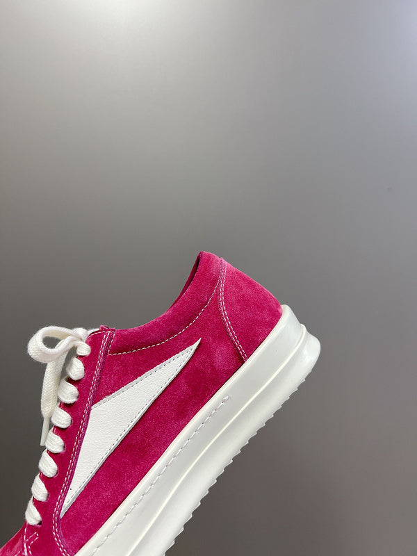 Rick Owens Low-Top Sneakers - Pink Suede - Phantom Kicks