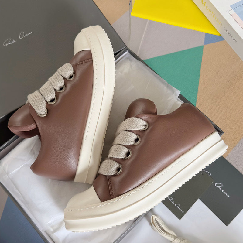 Rick Owens Brown Low-Top Sneakers - Phantom Kicks