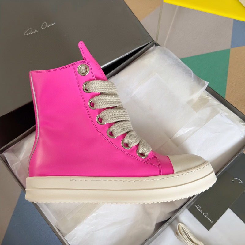 Rick Owens Pink High-Top Sneakers - Phantom Kicks