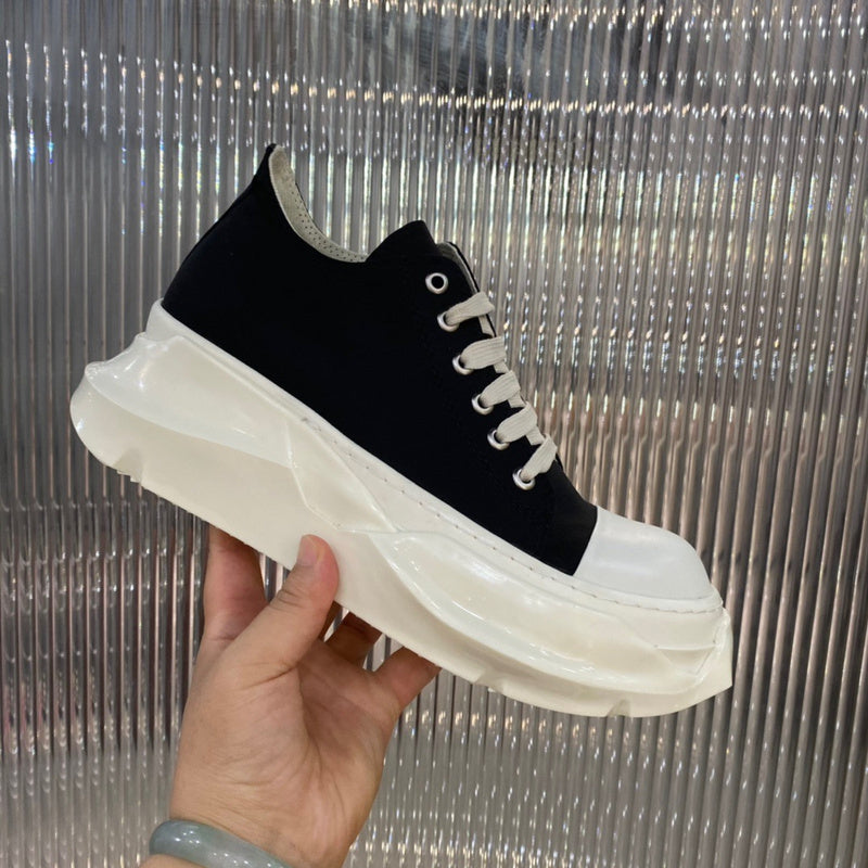 Rick Owens Low-Top Sneakers - Black and White - Phantom Kicks