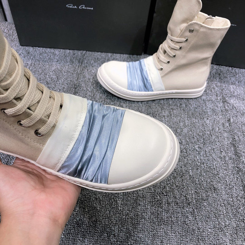 Rick Owens Lace-Up Canvas Boots - Phantom Kicks