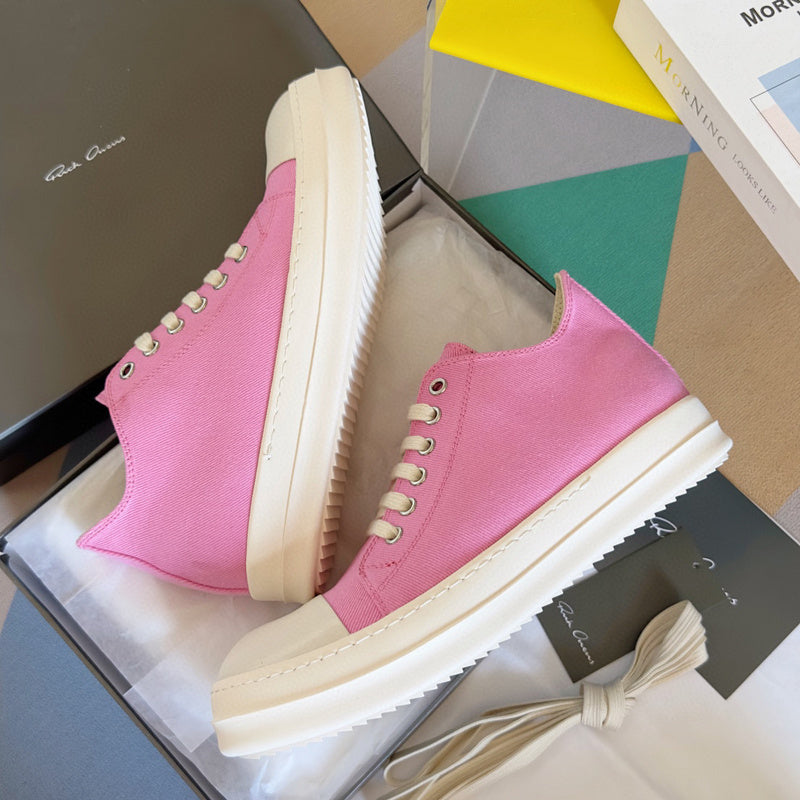 Rick Owens Pink Low-Top Sneakers - Phantom Kicks