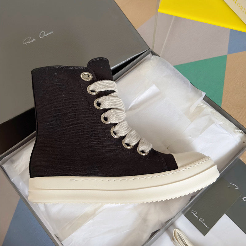 Rick Owens Black High-Top Sneakers - Phantom Kicks