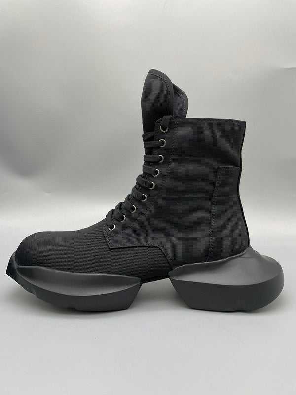 Rick Owens Black High-Top Platform Boots - Phantom Kicks