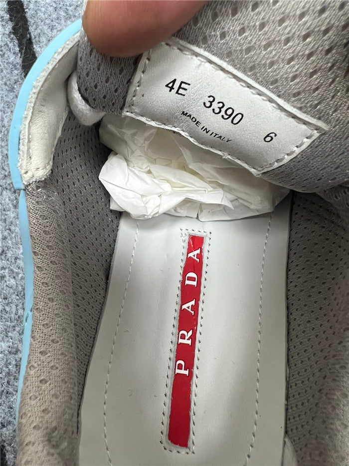 PRADA AMERICA'S CUP SOFT RUBBER LIGHT BLUE SILVER - Phantom Kicks