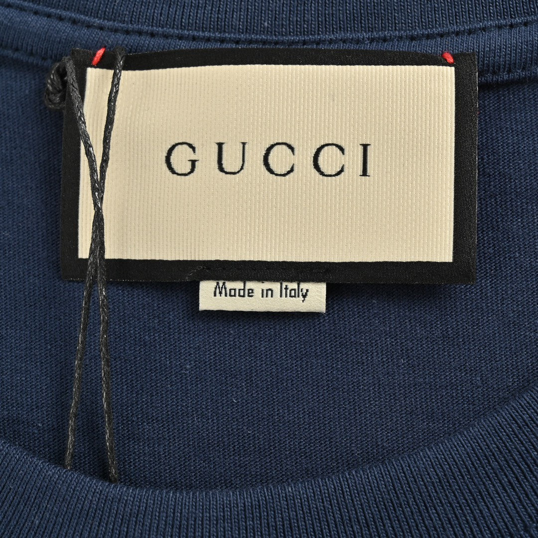 Gucci Navy T-Shirt with Overlapping Logo - Phantom Kicks