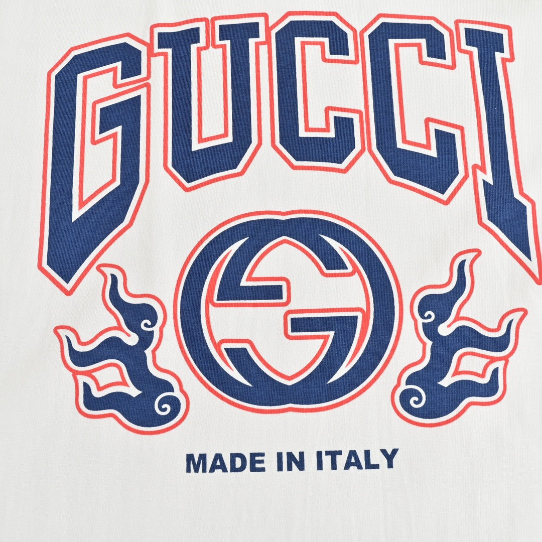 Gucci White T-Shirt with Bold Logo - Phantom Kicks