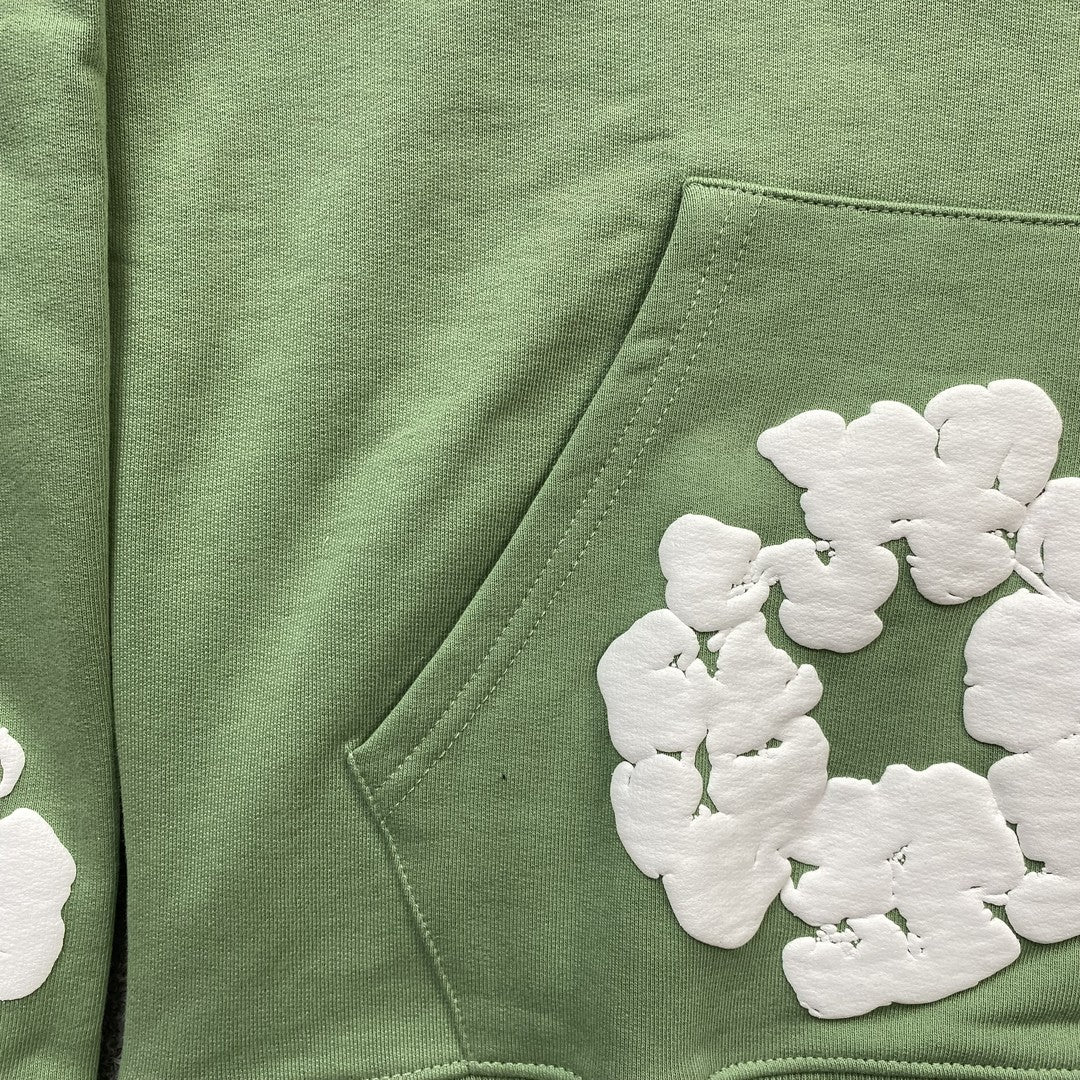DENIM TEARS COTTON WREATH HOODIE LIGHT GREEN - Phantom Kicks