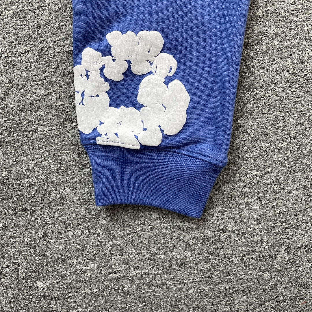 DENIM TEARS COTTON WREATH HOODIE BLUE - Phantom Kicks