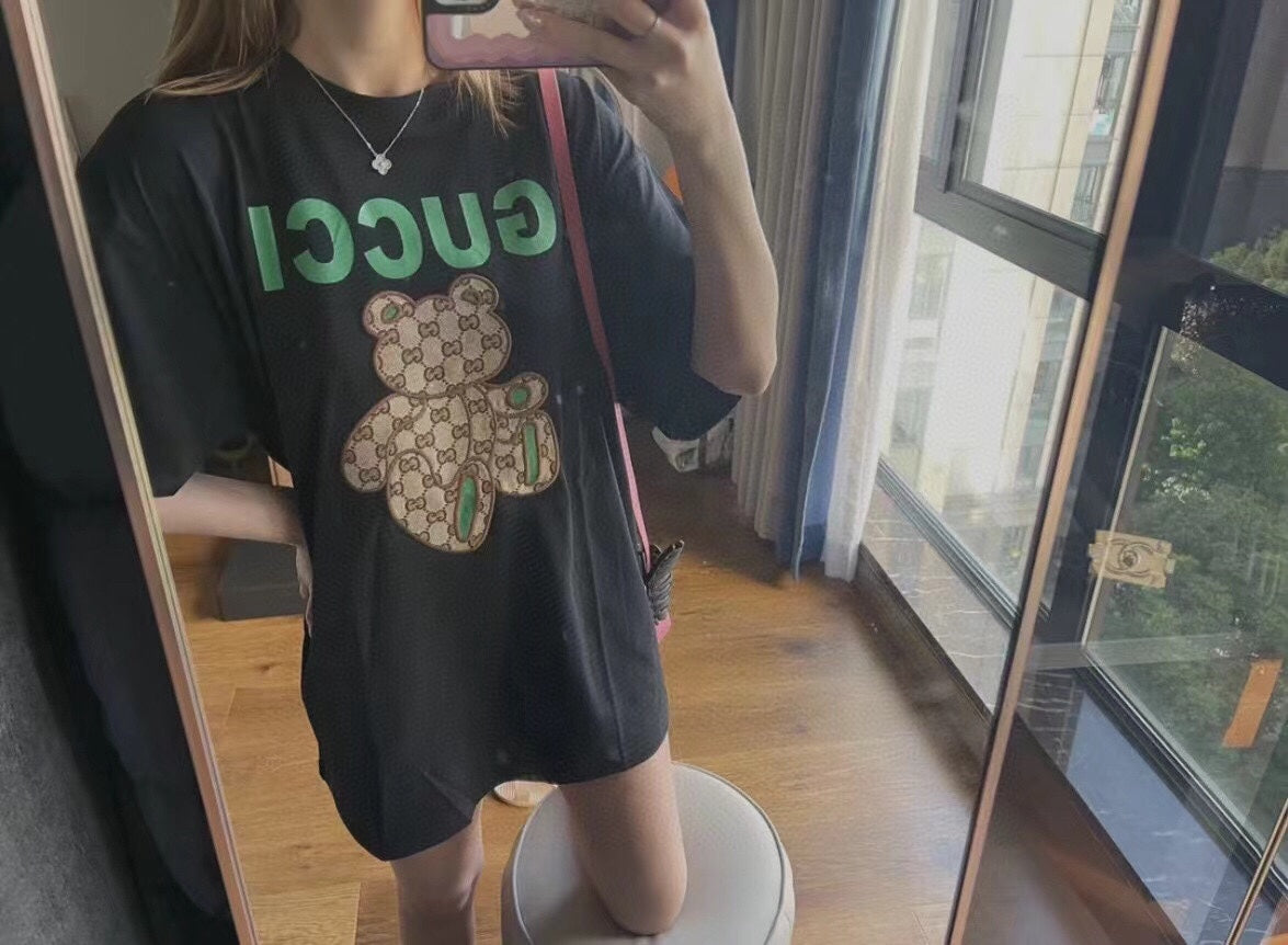 Gucci Teddy Bear Print T-Shirt - Cream - Phantom Kicks