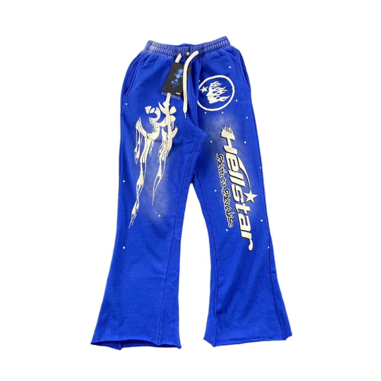 Hellstar "Path To Paradise" Blue Sweatpants - Phantom Kicks