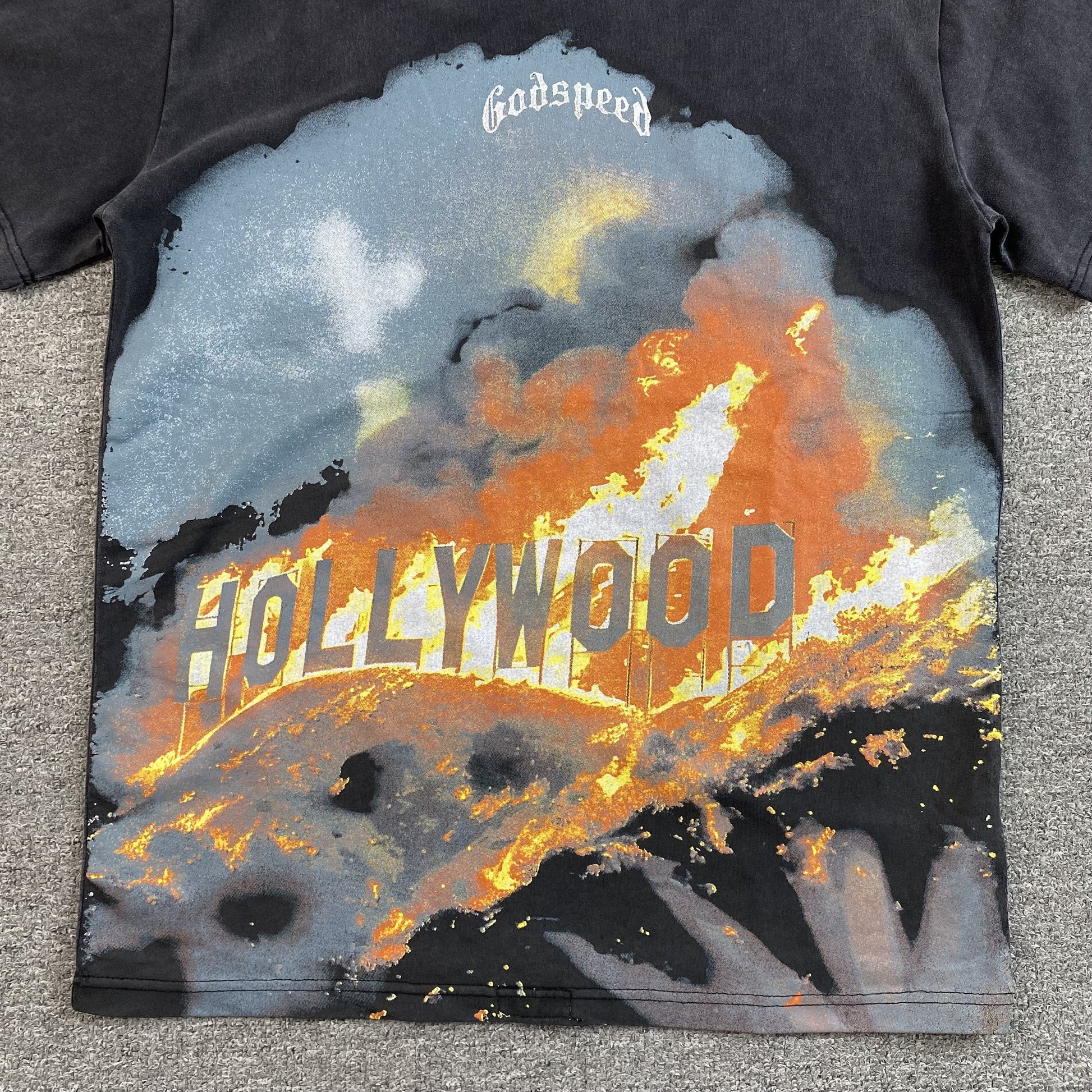 GODSPEED HOLLYWEIRD T-SHIRT WASHED BLACK - Phantom Kicks