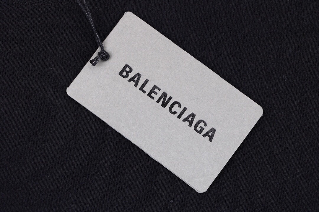Balenciaga Wave Logo T-Shirt (Black) - Phantom Kicks