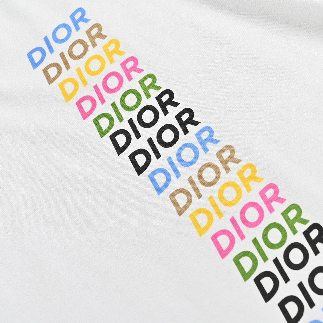 Dior T-Shirt - Multicolor Vertical Logo - Phantom Kicks