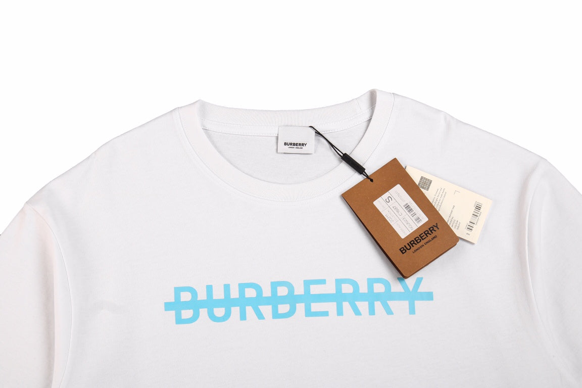Burberry T-Shirt with Strikethrough Logo - Phantom Kicks