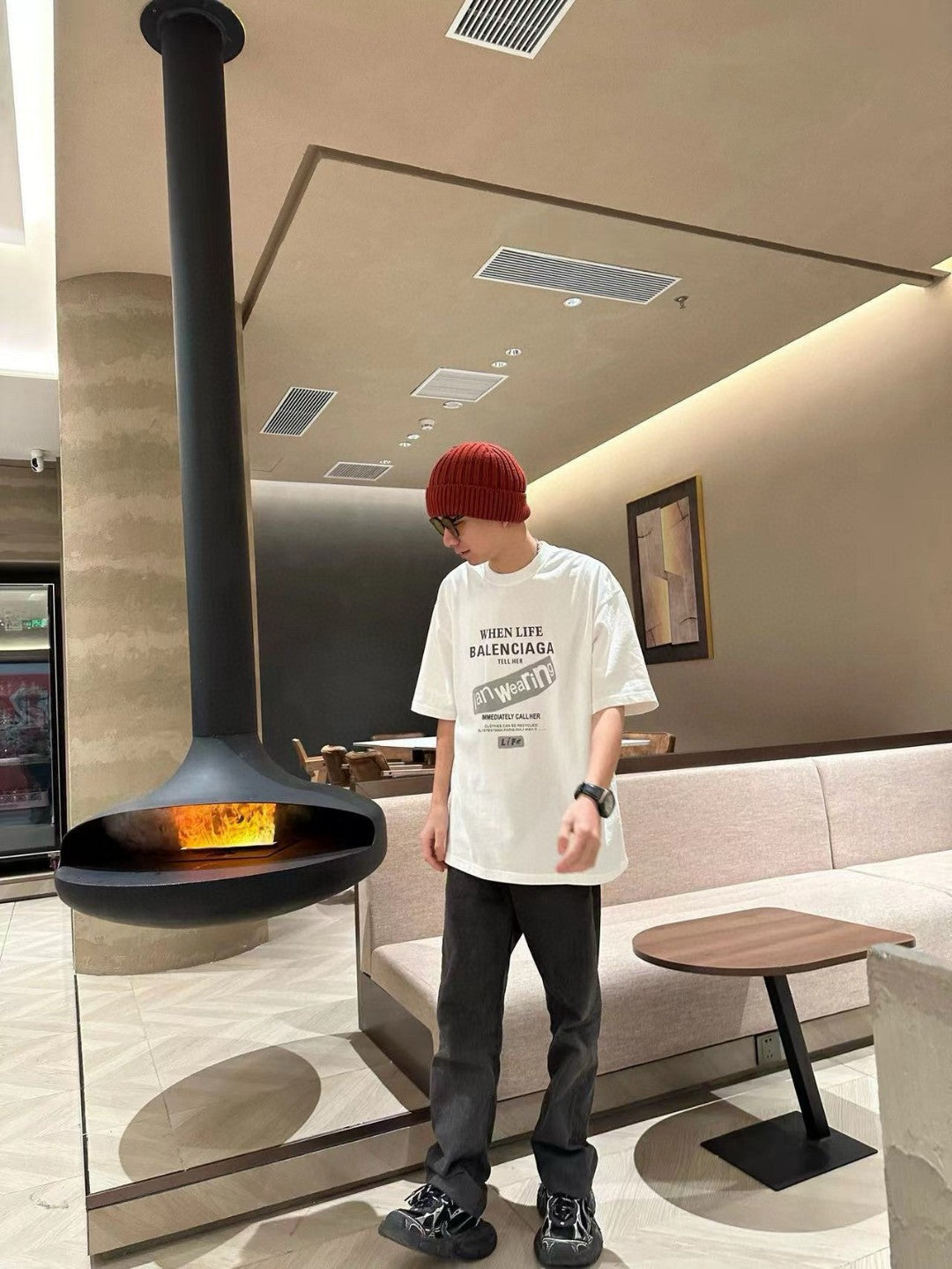 Balenciaga T-Shirt - Back Logo - Phantom Kicks