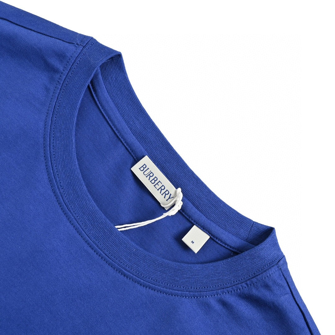 Burberry Embroidered Patch T-Shirt (Blue) - Phantom Kicks