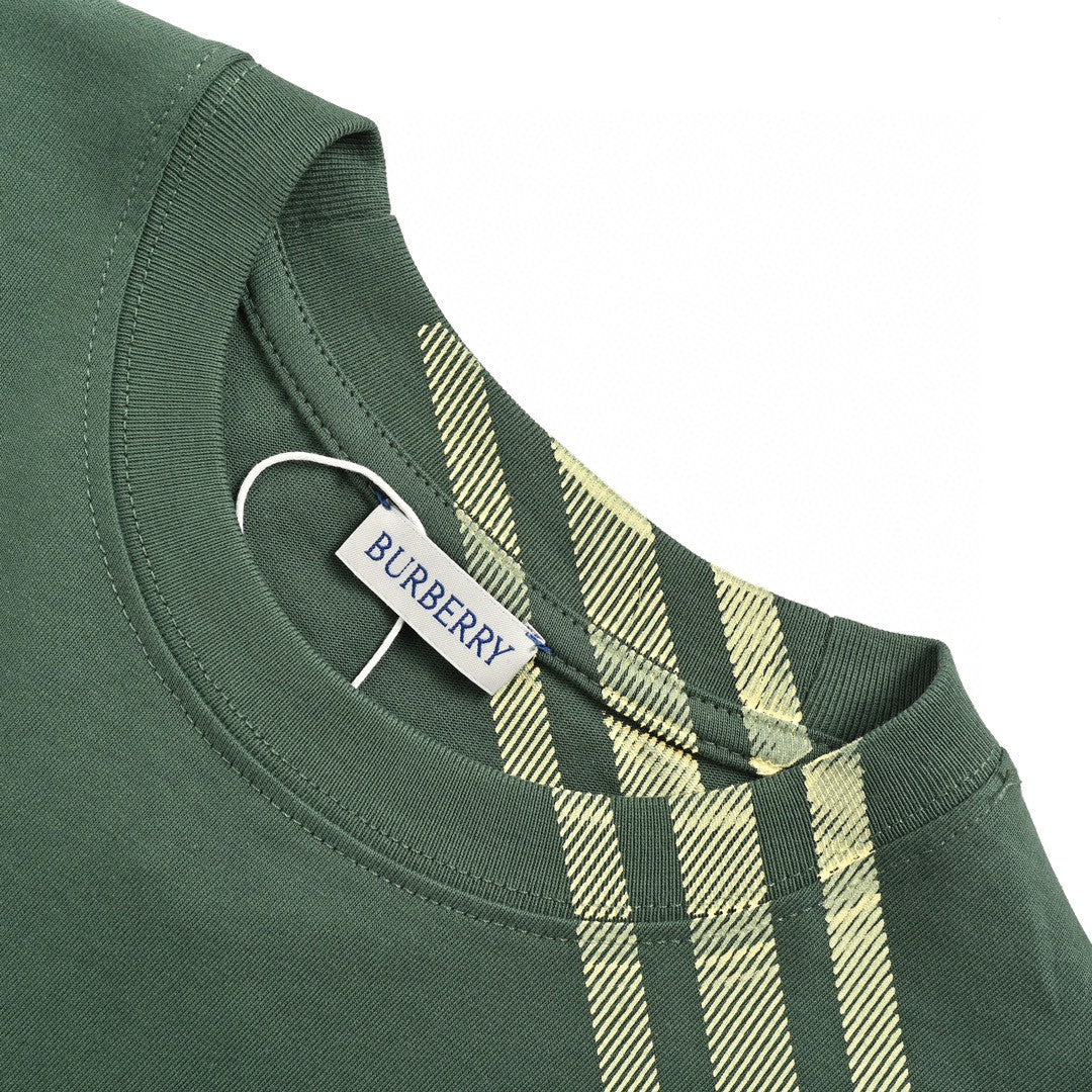 Burberry Green Check Pattern T-Shirt - Phantom Kicks
