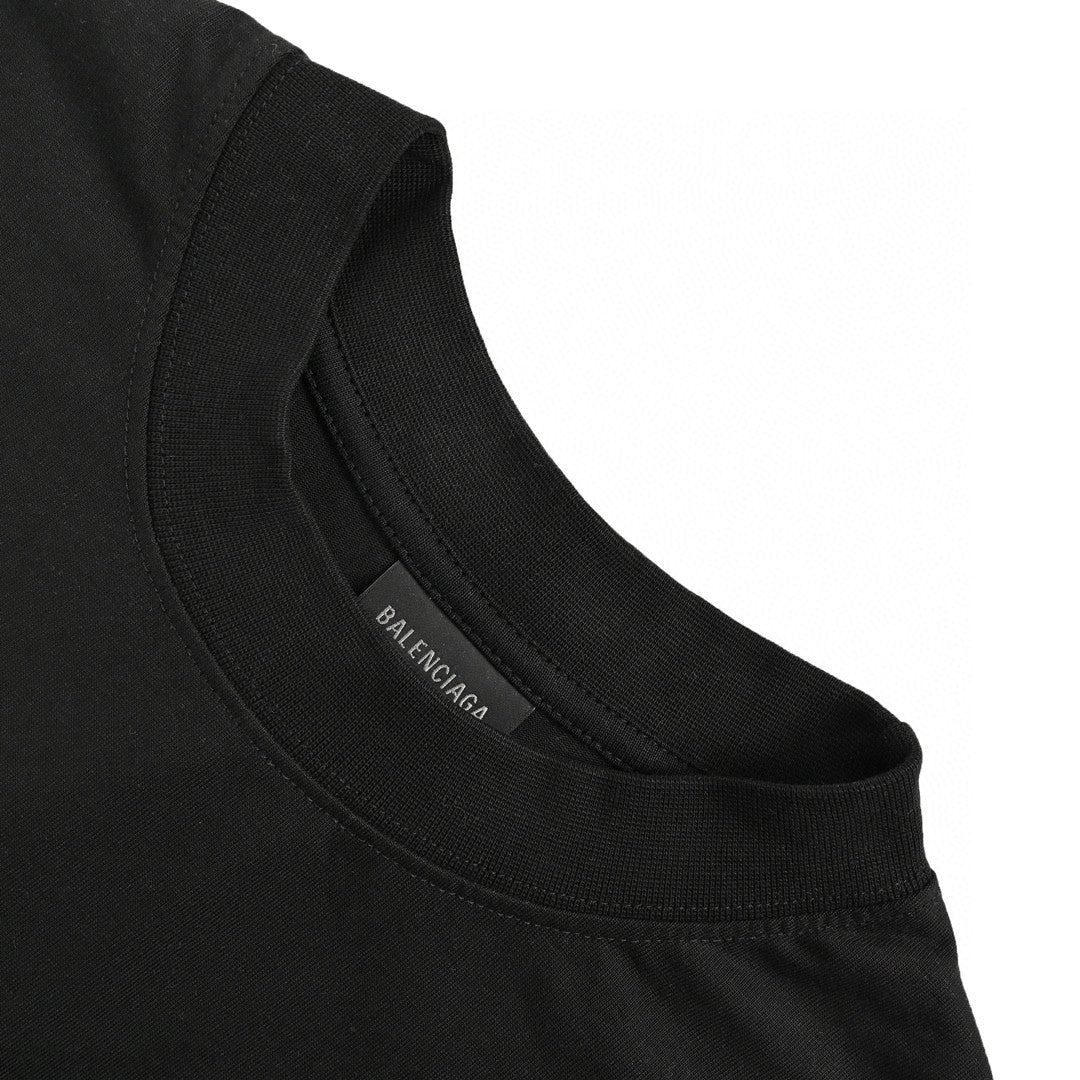Balenciaga Plain Black T-Shirt - Phantom Kicks